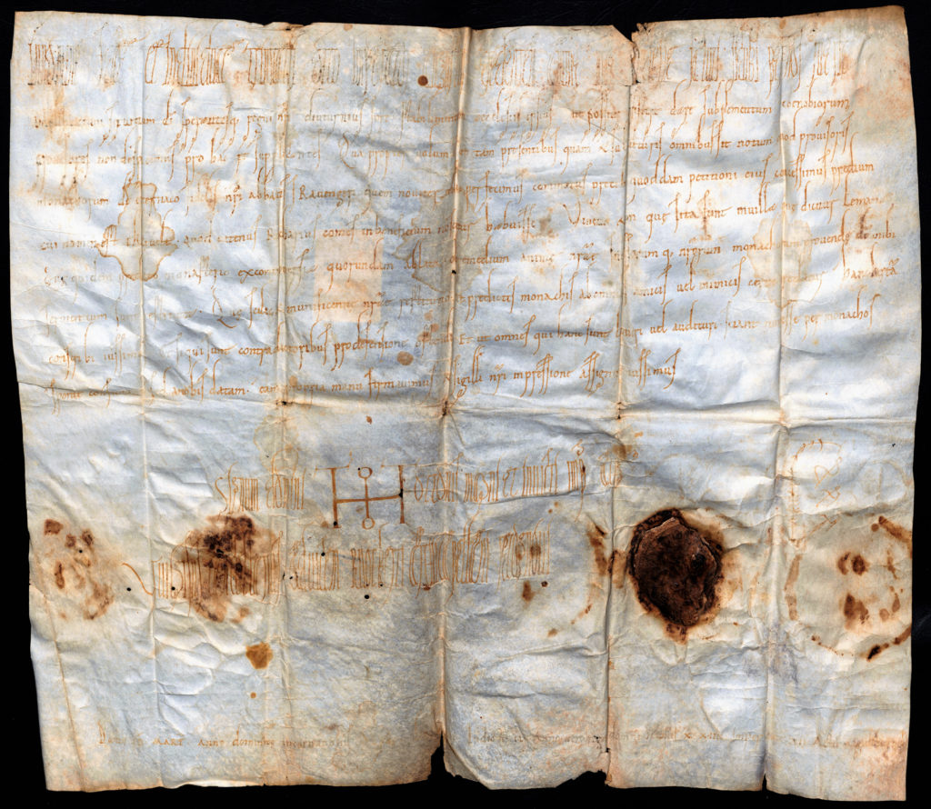 Schenkungsurkunde 973 -Vorderseite